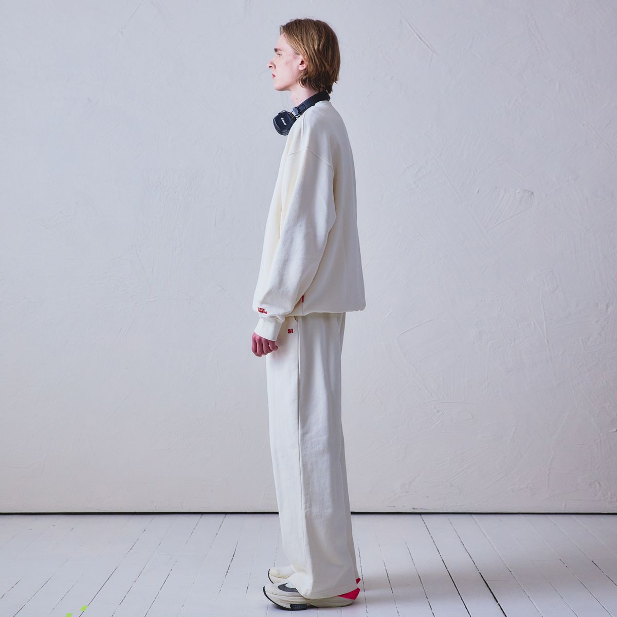 스포츠 일러스트레이티드(SPORTS ILLUSTRATED) BASKETBALL ICON LOGO LOUNGE PANTS (IVORY)