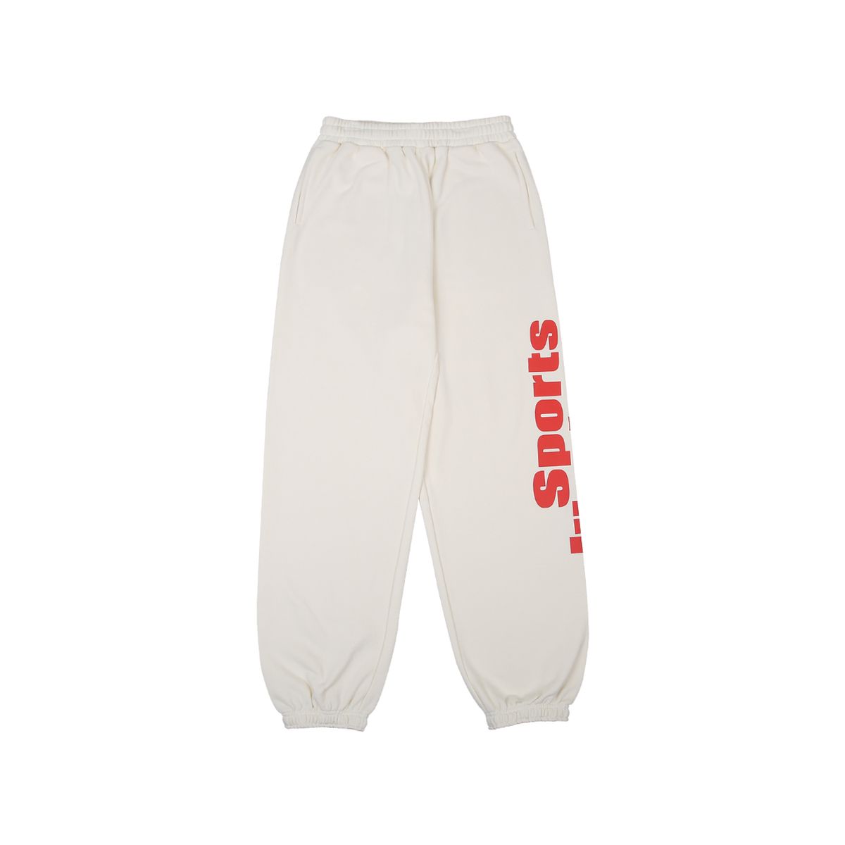 스포츠 일러스트레이티드(SPORTS ILLUSTRATED) BASKETBALL SIDE LOGO JOGGER PANTS (IVORY)
