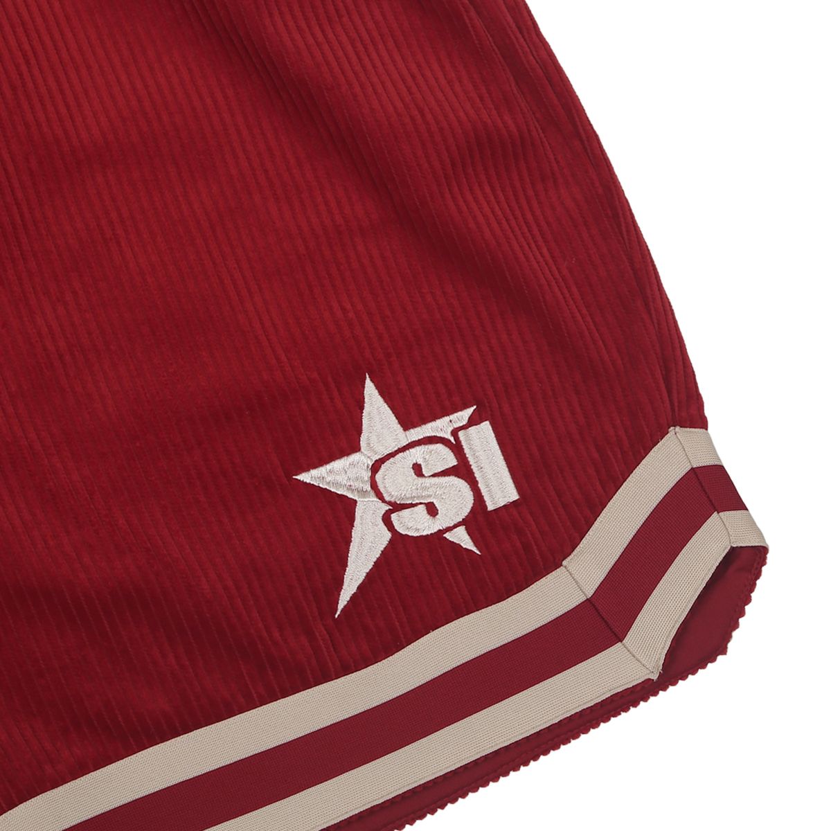 스포츠 일러스트레이티드(SPORTS ILLUSTRATED) BASKETBALL CORDUROY HALF PANTS (RED)