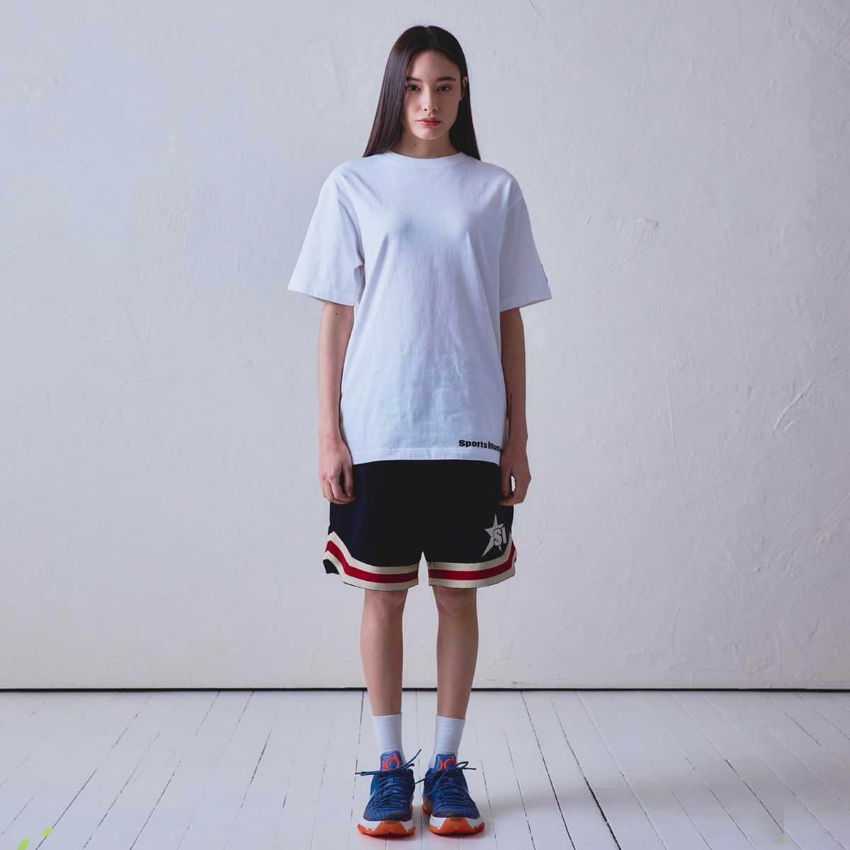 스포츠 일러스트레이티드(SPORTS ILLUSTRATED) BASKETBALL CORDUROY HALF PANTS (DARK NAVY)
