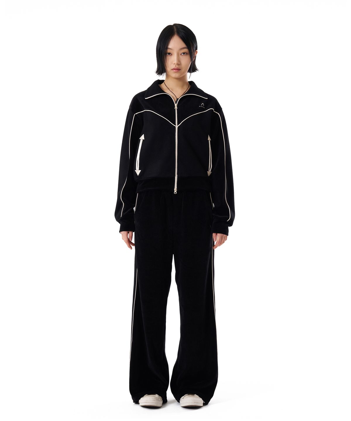 아캄(AAKAM) Western Piping Track Jacket (Black)