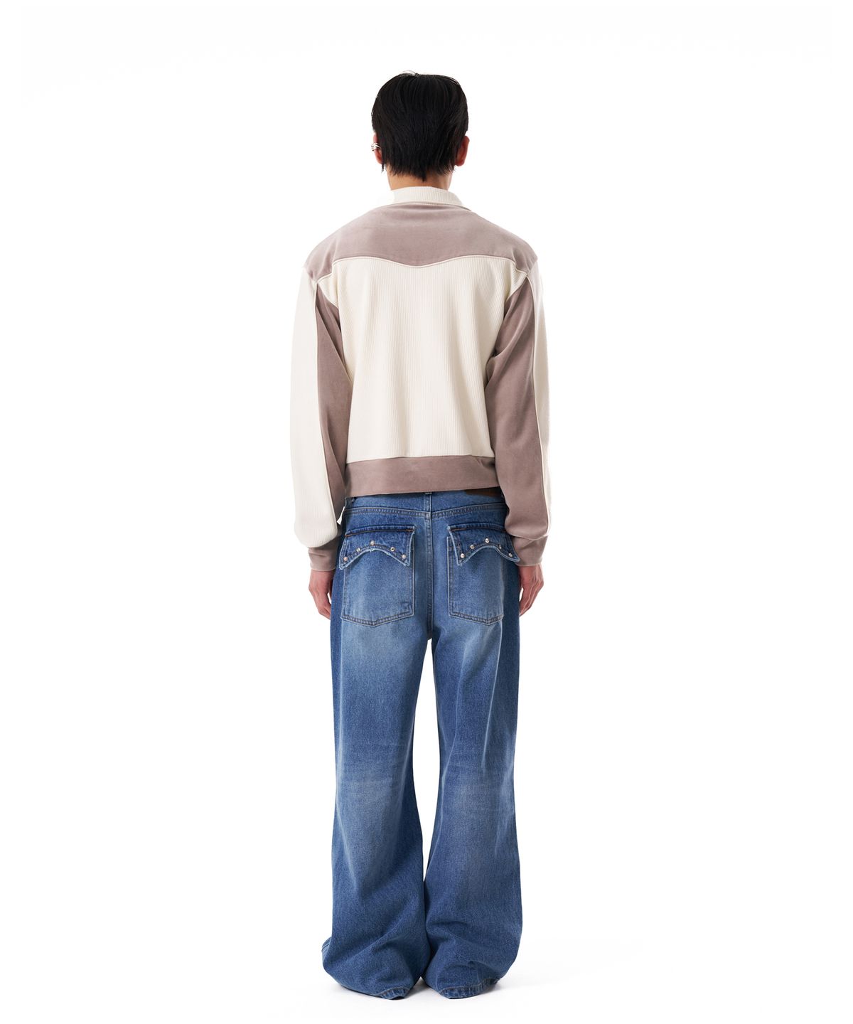 아캄(AAKAM) Western Piping Track Jacket (Beige)