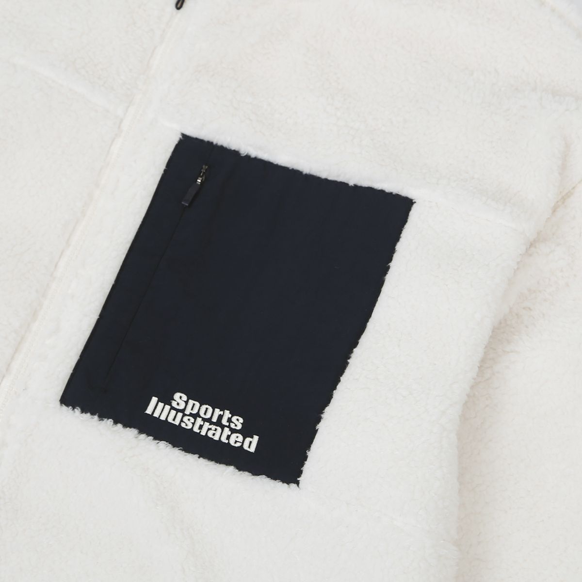 스포츠 일러스트레이티드(SPORTS ILLUSTRATED) BASKETBALL OUTDOOR FLEECE JACKET (IVORY)