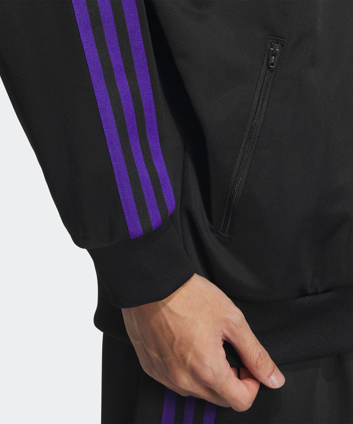 아디다스(ADIDAS) BB 트랙탑 - 블랙:퍼플 / IZ4923