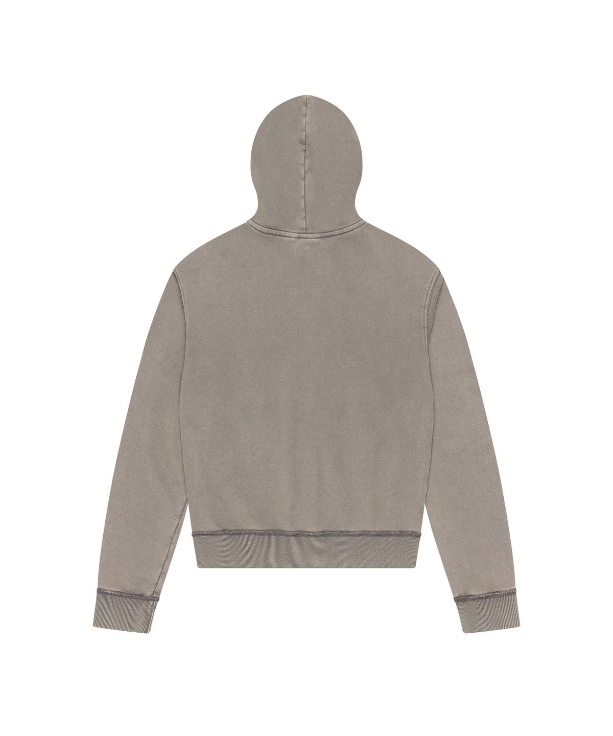 아캄(AAKAM) Washed Logo Zip-Up Hoodie (Khaki)