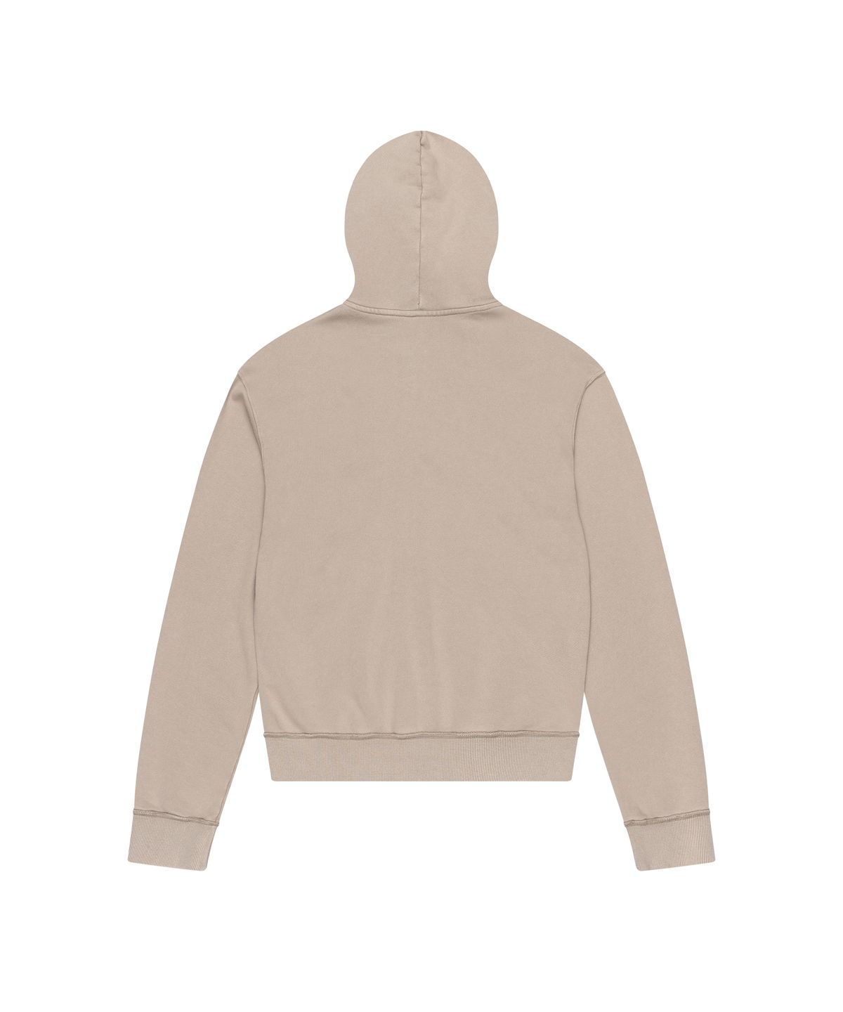 아캄(AAKAM) Washed Logo Zip-Up Hoodie (Beige)
