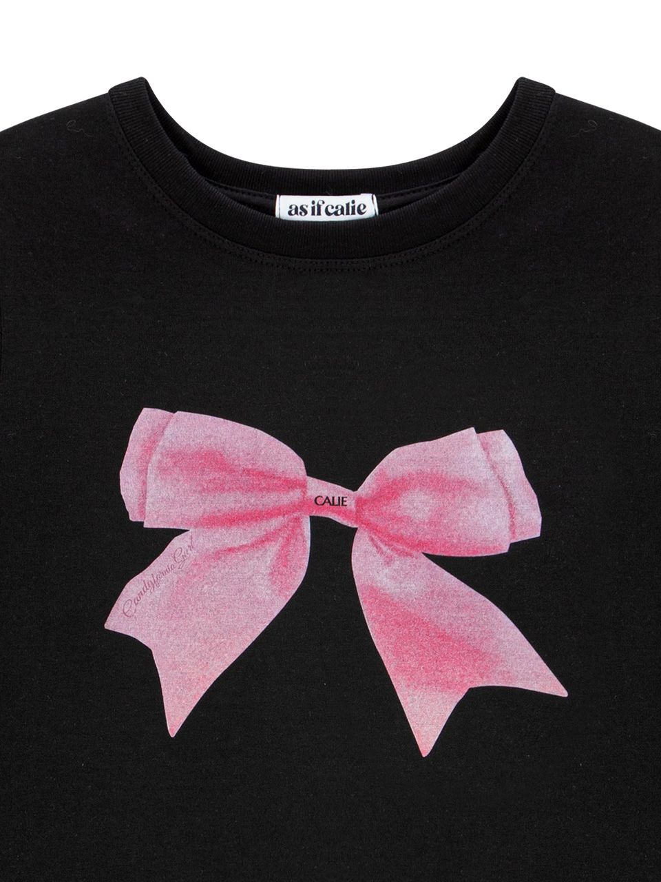 ●AS IF CALIE●BIG RIBBON T-SHIRT Tシャツ ビッグリボン MUSINSA | ASIF CALIE BIG RIBBON T-SHIRT BLACK