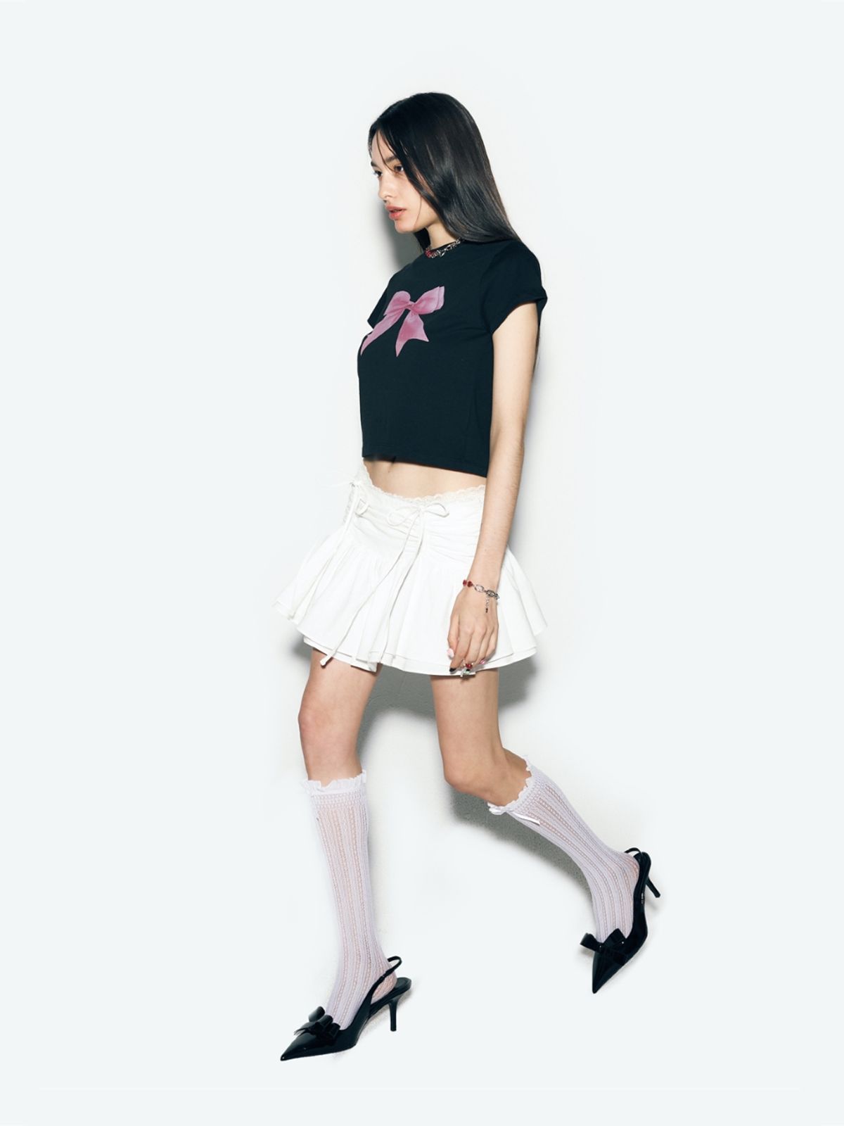 에즈이프 캘리(ASIF CALIE) BIG RIBBON T-SHIRT BLACK - 사이즈 & 후기 | 무신사