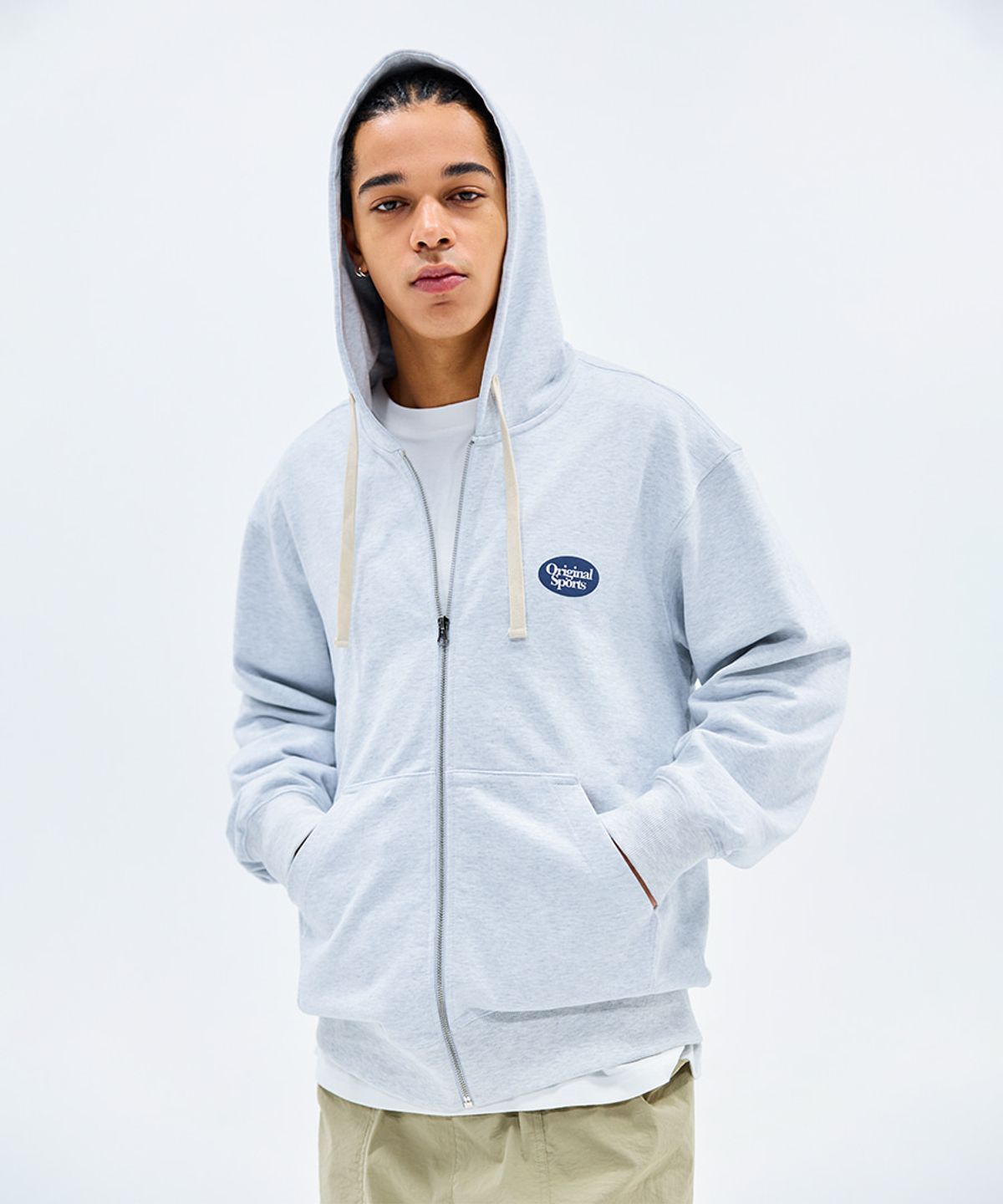프로-스펙스(PRO-SPECS) CLASSIC ZIP UP HOODIE LTGY
