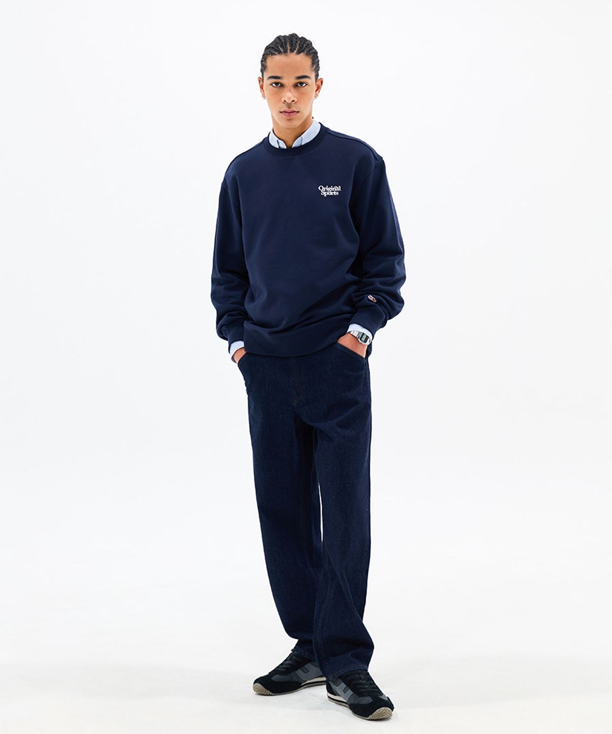 프로-스펙스(PRO-SPECS) CLASSIC CREWNECK NAVY