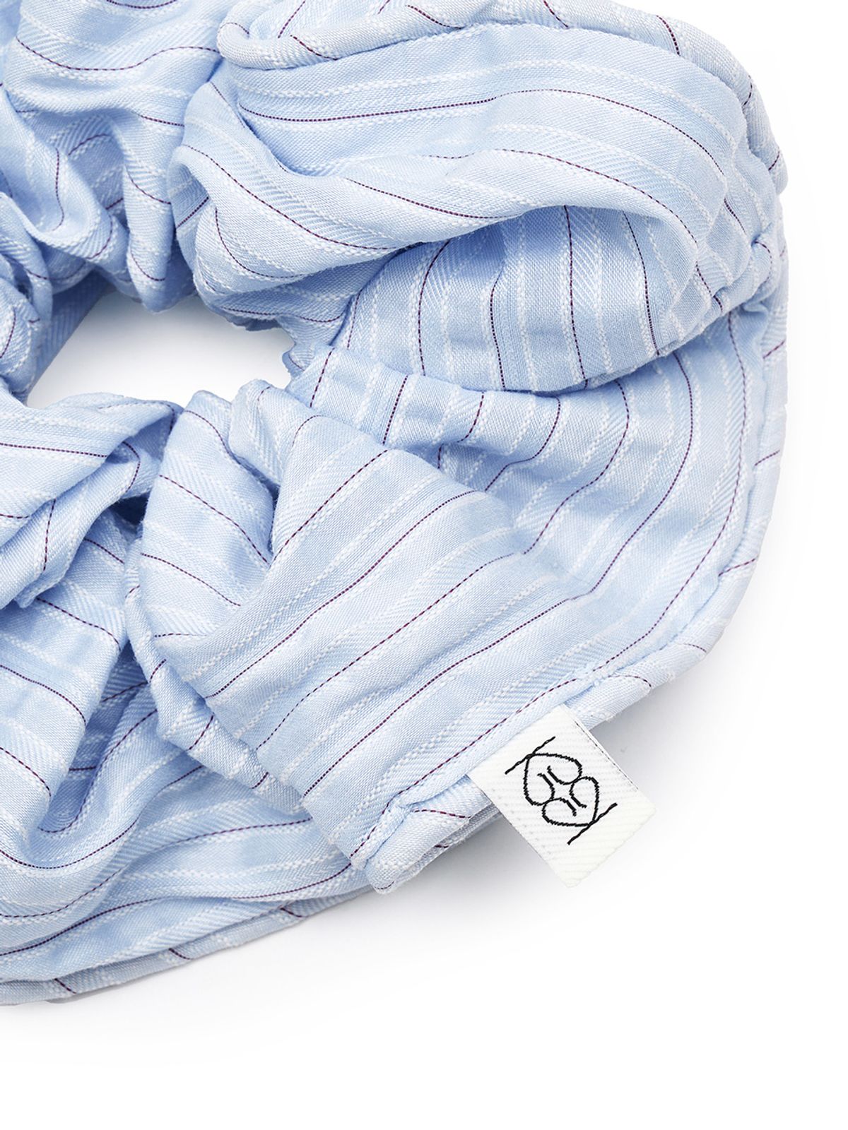 기준(KIJUN) EMMA Scrunch Sky Blue Stripe