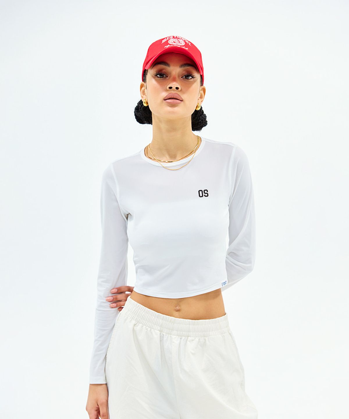 프로-스펙스(PRO-SPECS) W LINE PONIT MESH LONG SLEEVE WHTE