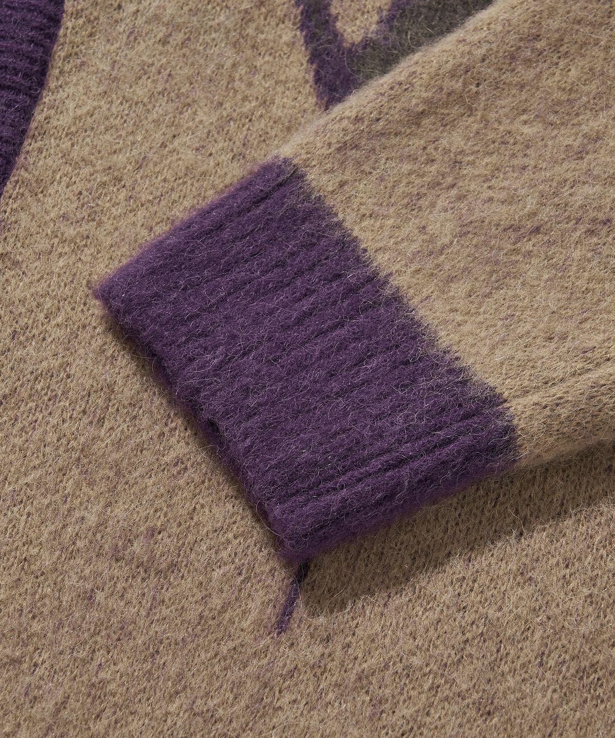 리베레(LIBERE) LOGO MOHAIR CARDIGAN / BEIGE