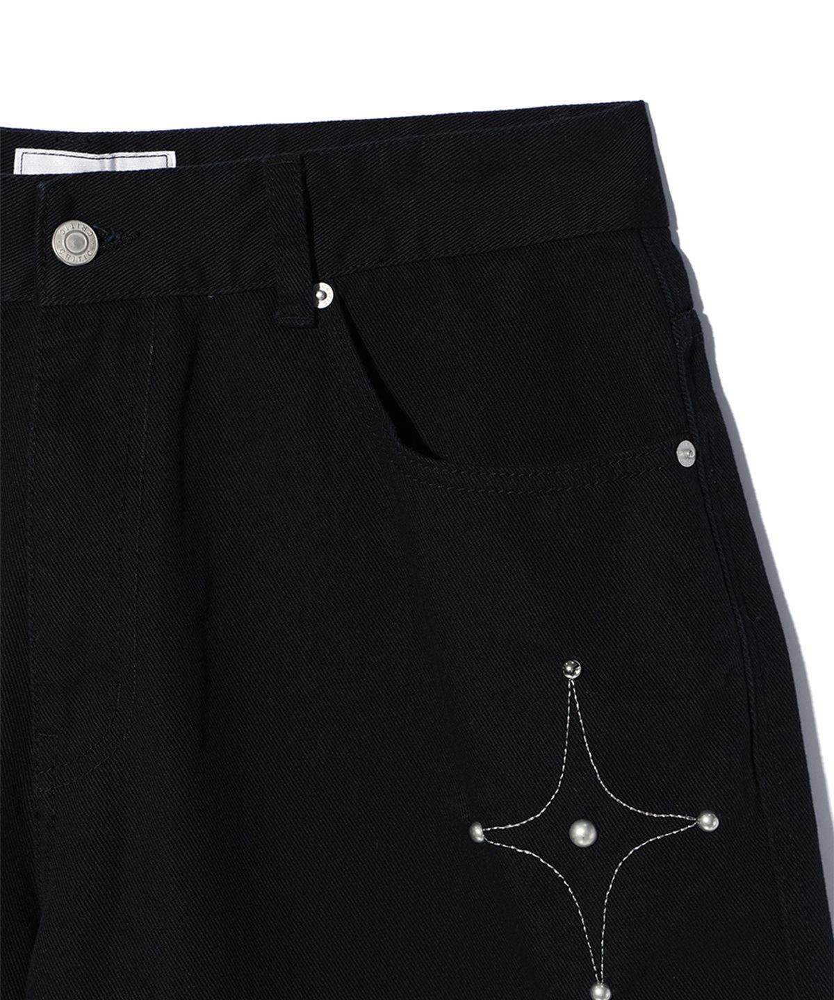 크리틱(CRITIC) GOTHIC TWILL BERMUDA PANTS BLACK