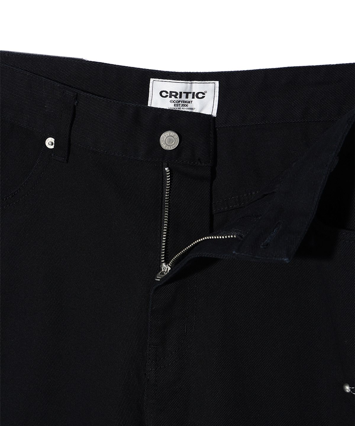 크리틱(CRITIC) GOTHIC TWILL BERMUDA PANTS BLACK