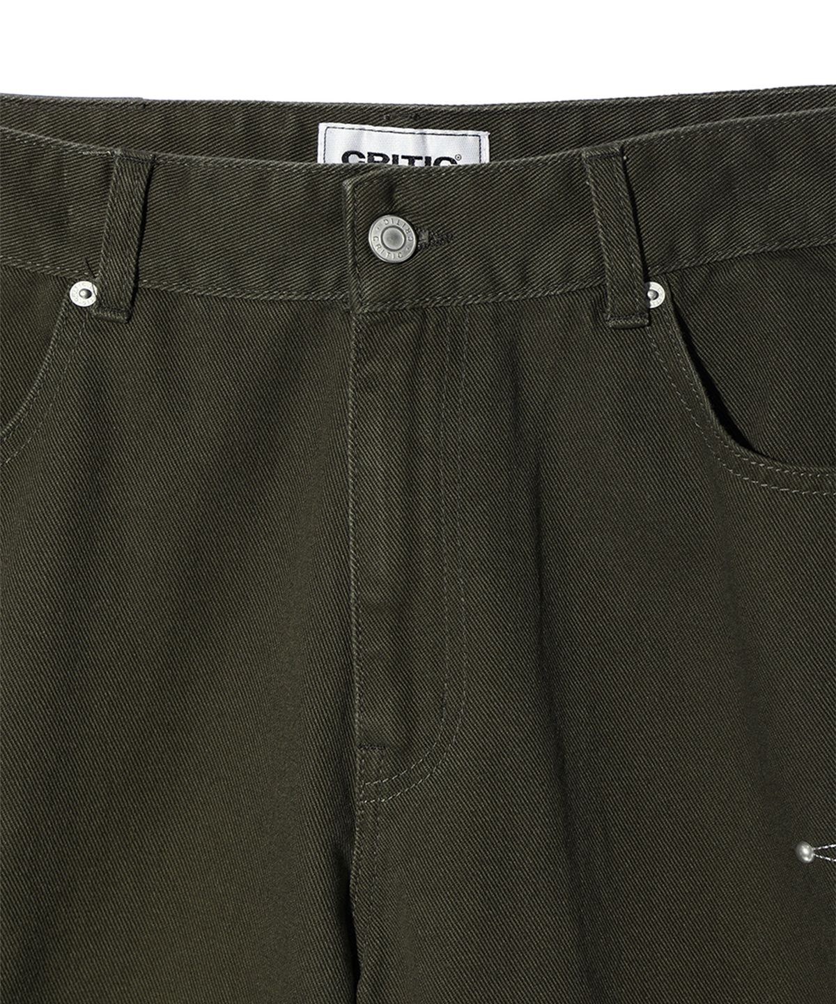크리틱(CRITIC) GOTHIC TWILL BERMUDA PANTS CHARCOAL