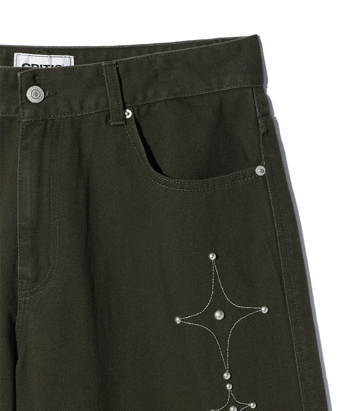 크리틱(CRITIC) GOTHIC TWILL BERMUDA PANTS CHARCOAL