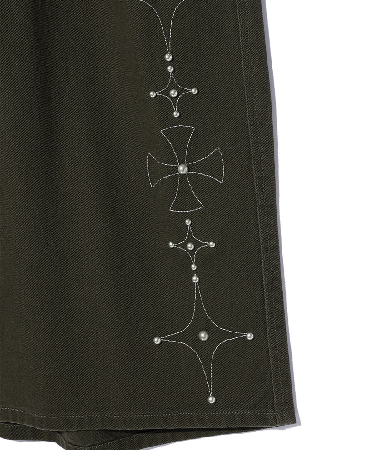 크리틱(CRITIC) GOTHIC TWILL BERMUDA PANTS CHARCOAL