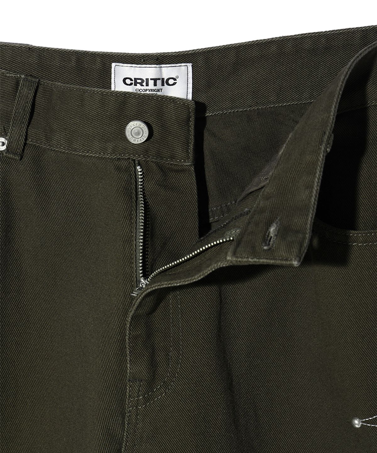 크리틱(CRITIC) GOTHIC TWILL BERMUDA PANTS CHARCOAL