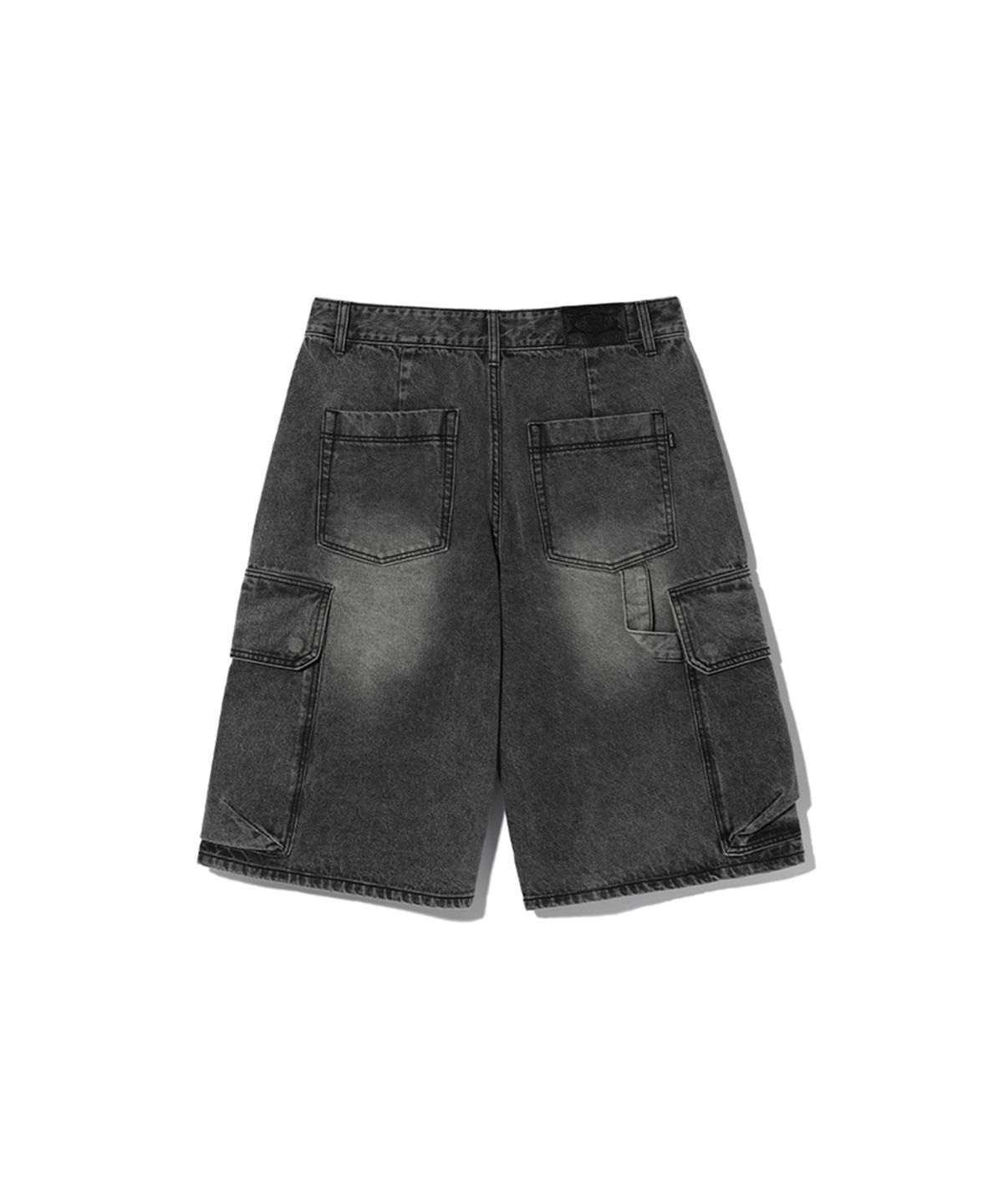 크리틱(CRITIC) BIG CARGO DENIM BERMUDA PANTS DARK INDIGO