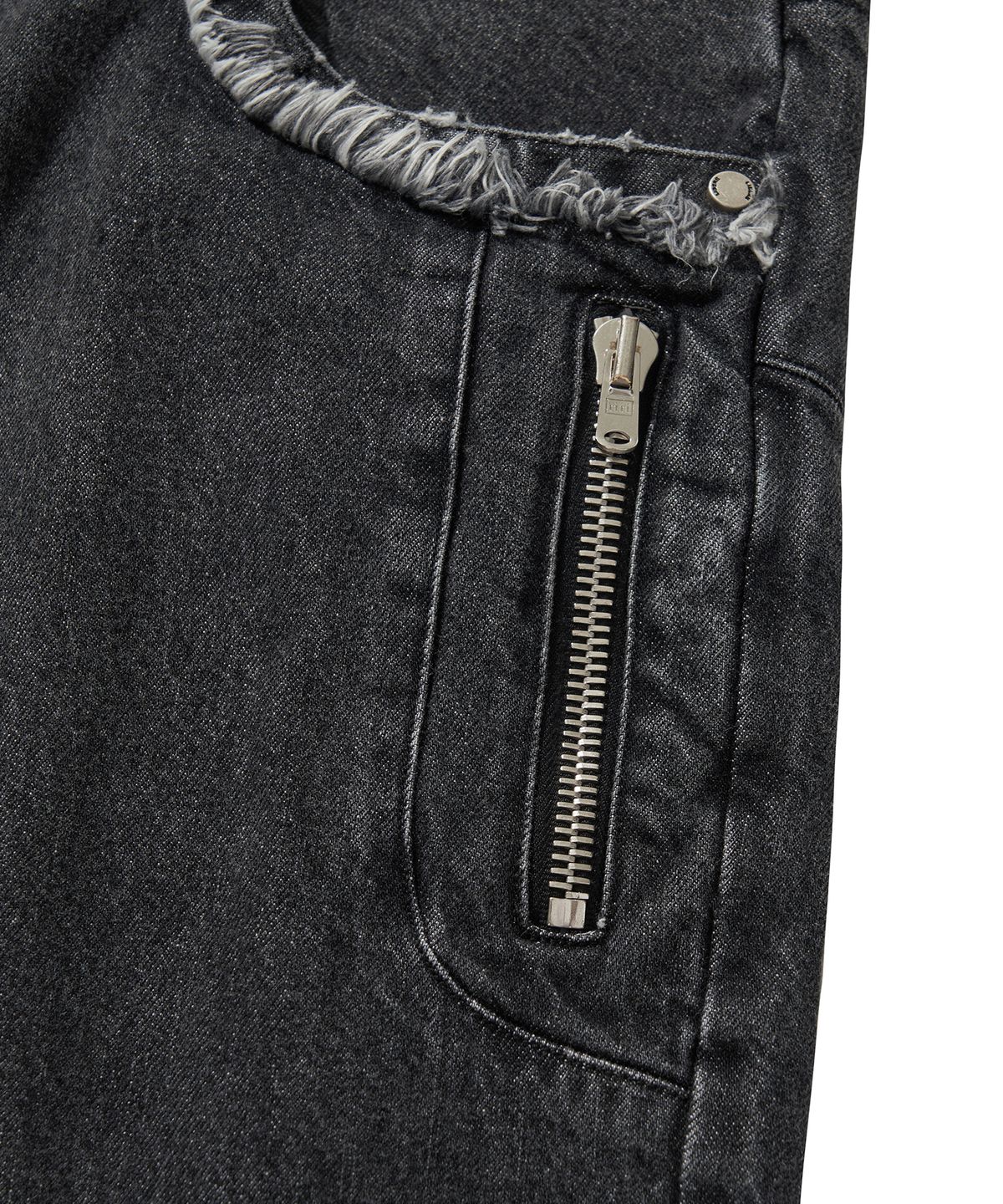 리베레(LIBERE) DENIM BIKER BAGGY PANTS / BLACK