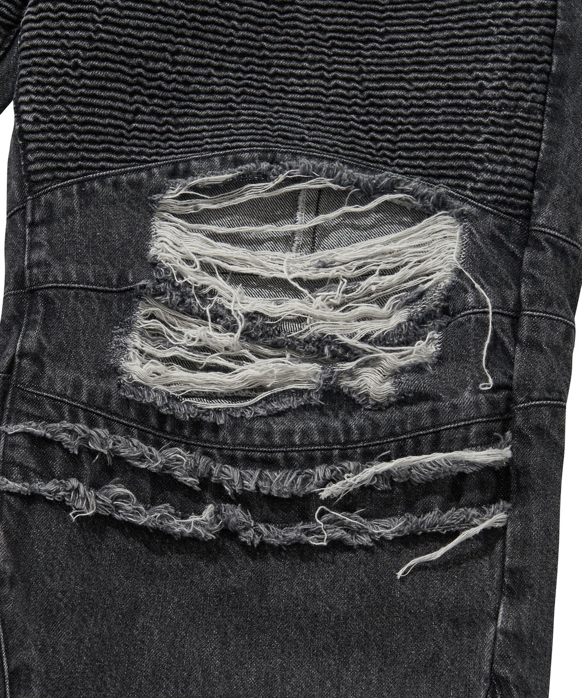 리베레(LIBERE) DENIM BIKER BAGGY PANTS / BLACK