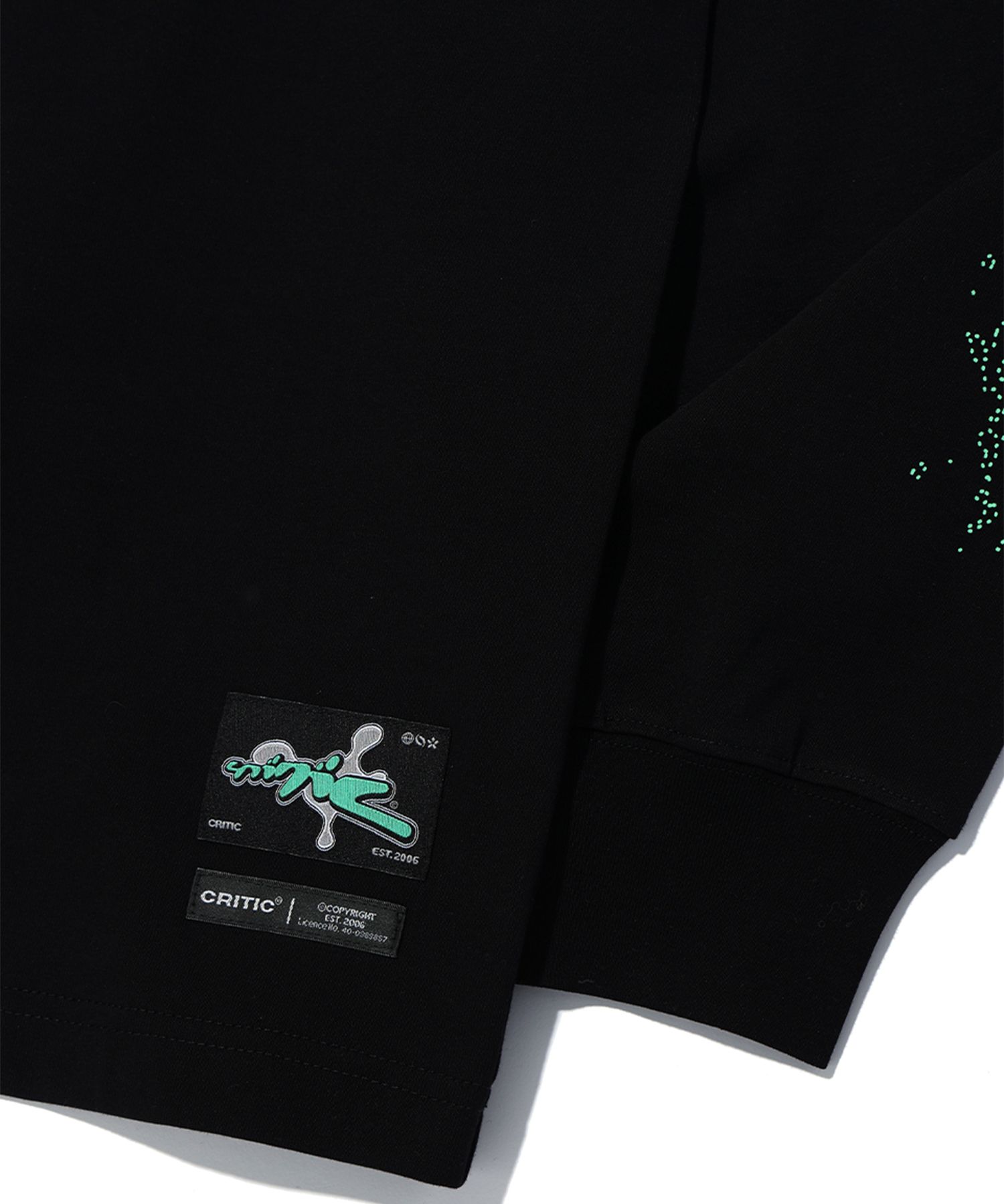 MUSINSA | CRITIC ALEIN INVASION LONG SLEEVE T-SHIRTS BLACK
