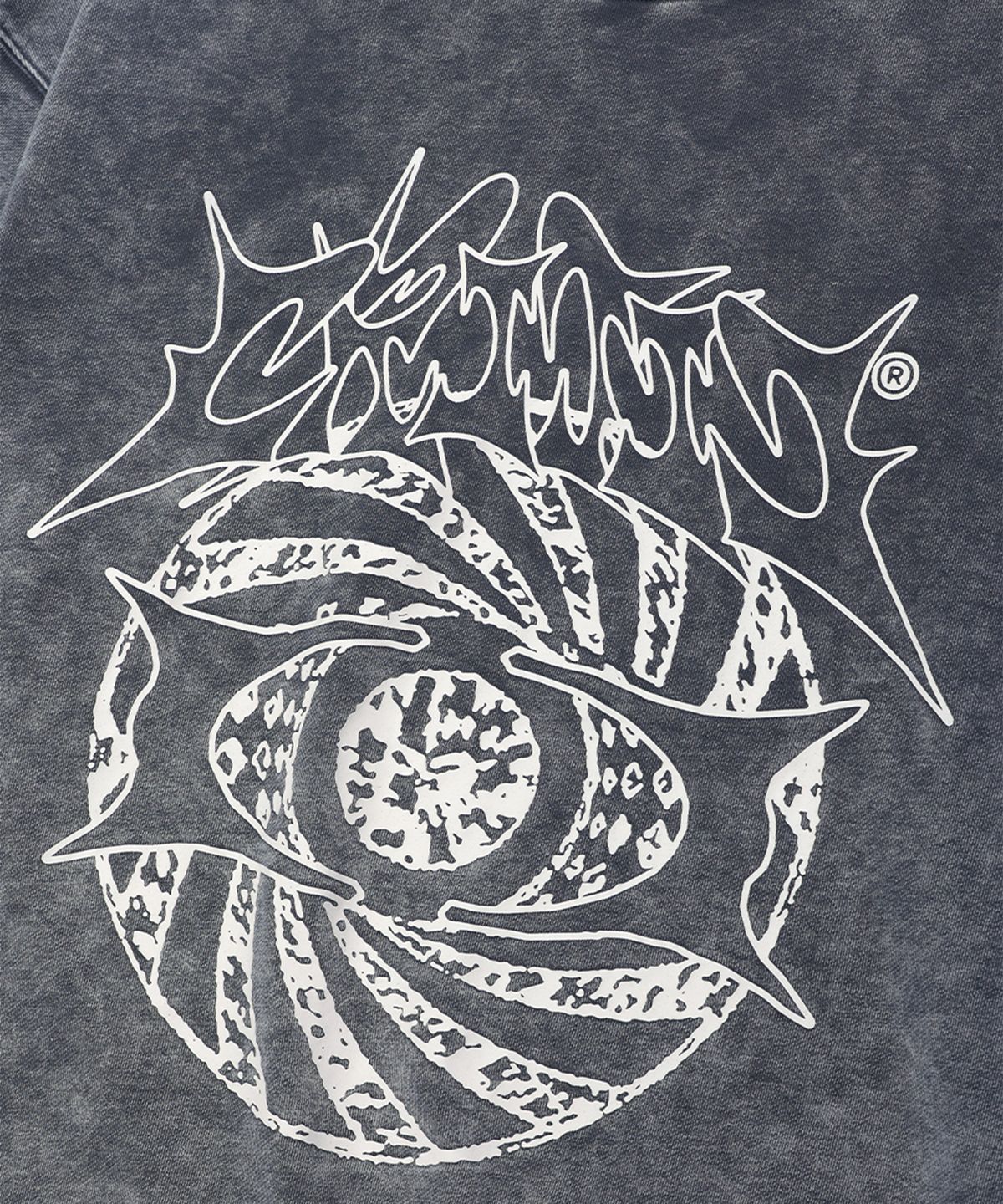 크리틱(CRITIC) WORMHOLE SNOW DYEING SWEATSHIRTS CHARCOAL