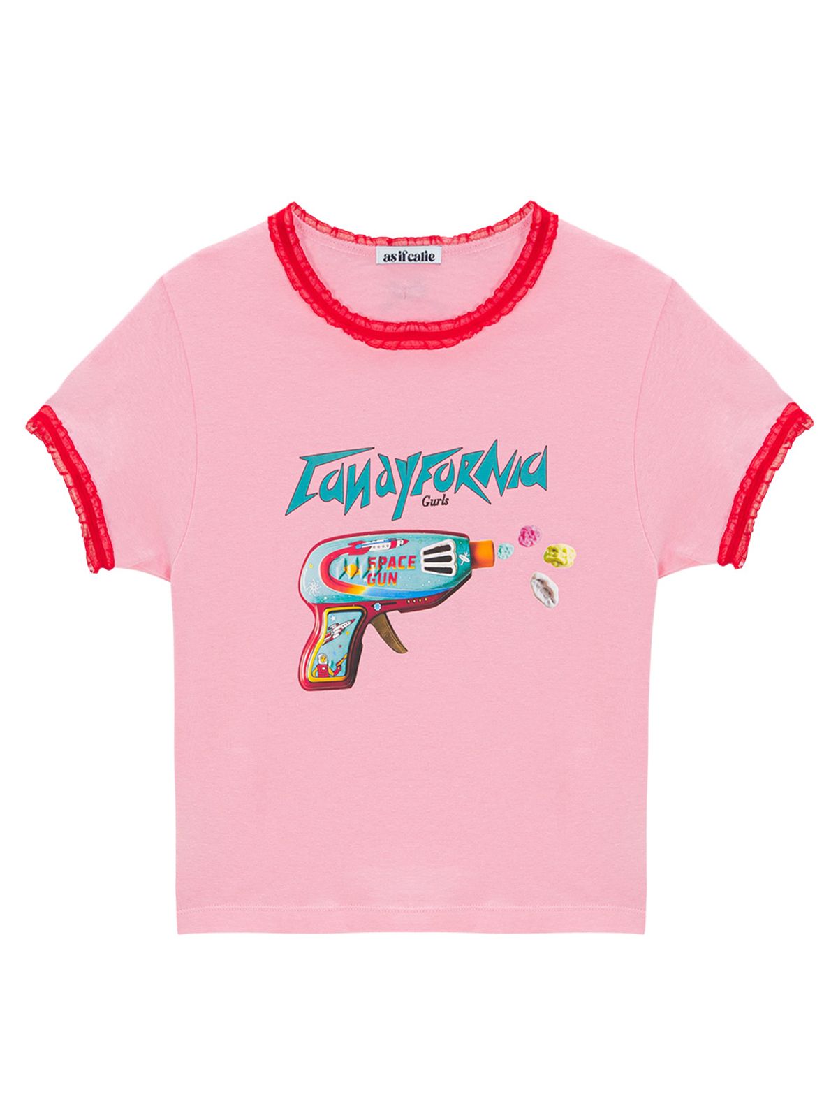 에즈이프 캘리(ASIF CALIE) TOY GUN T-SHIRT PINK