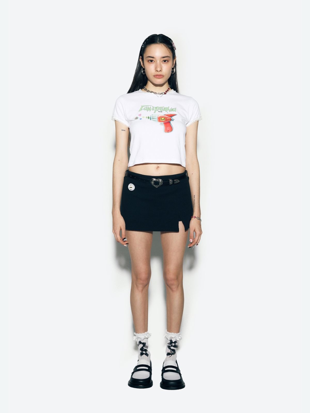 에즈이프 캘리(ASIF CALIE) TOY GUN T-SHIRT WHITE