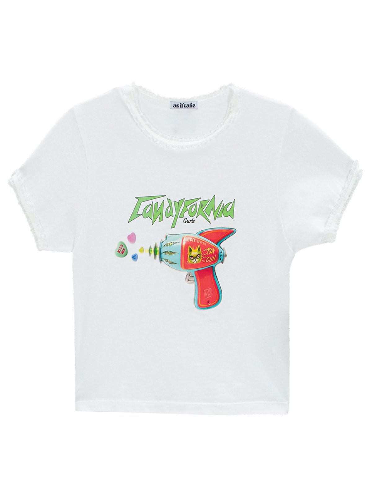 에즈이프 캘리(ASIF CALIE) TOY GUN T-SHIRT WHITE