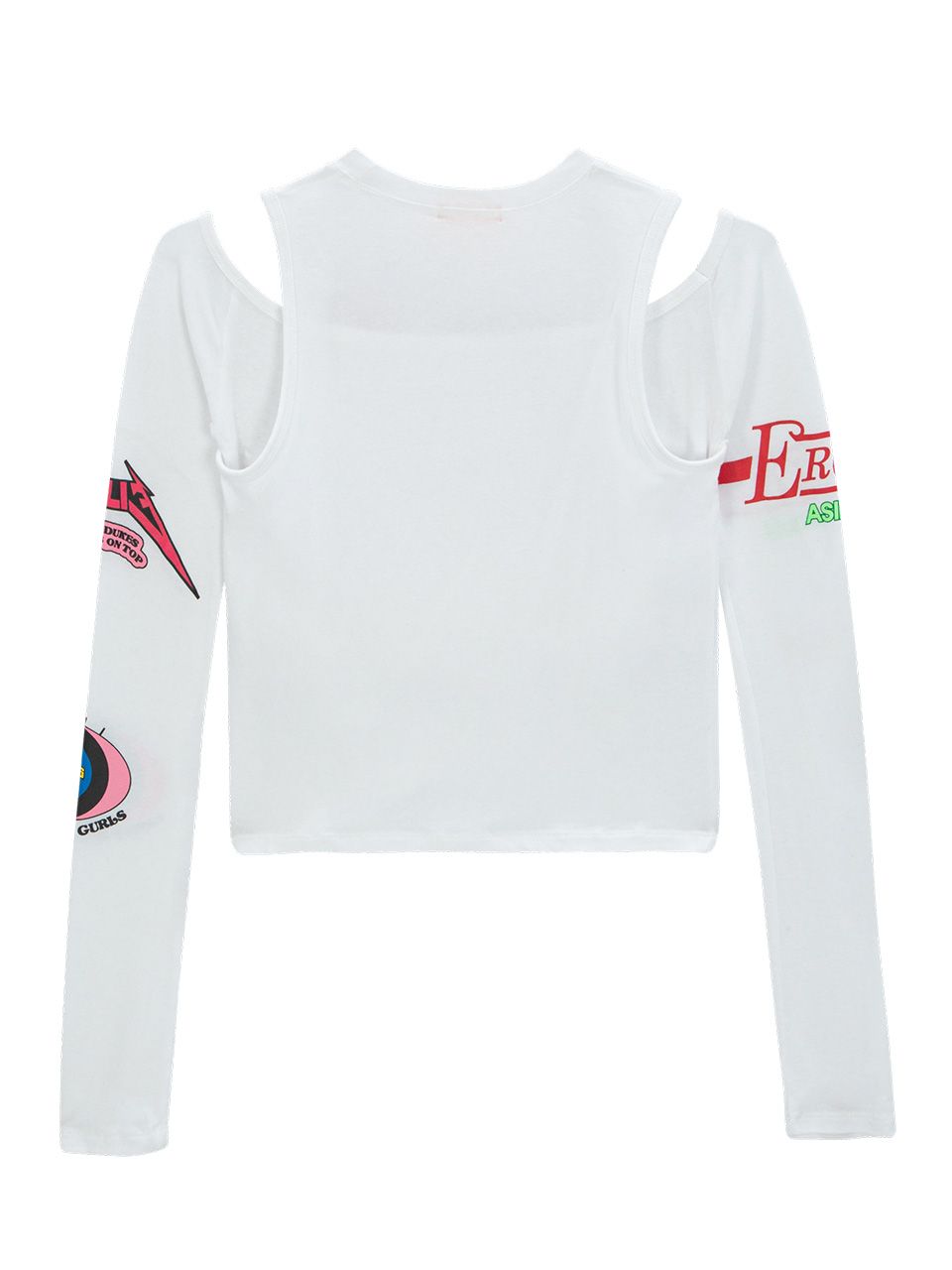 MUSINSA | ASIF CALIE CANDYFORNIA CUT OUT LONG SLEEVE WHITE