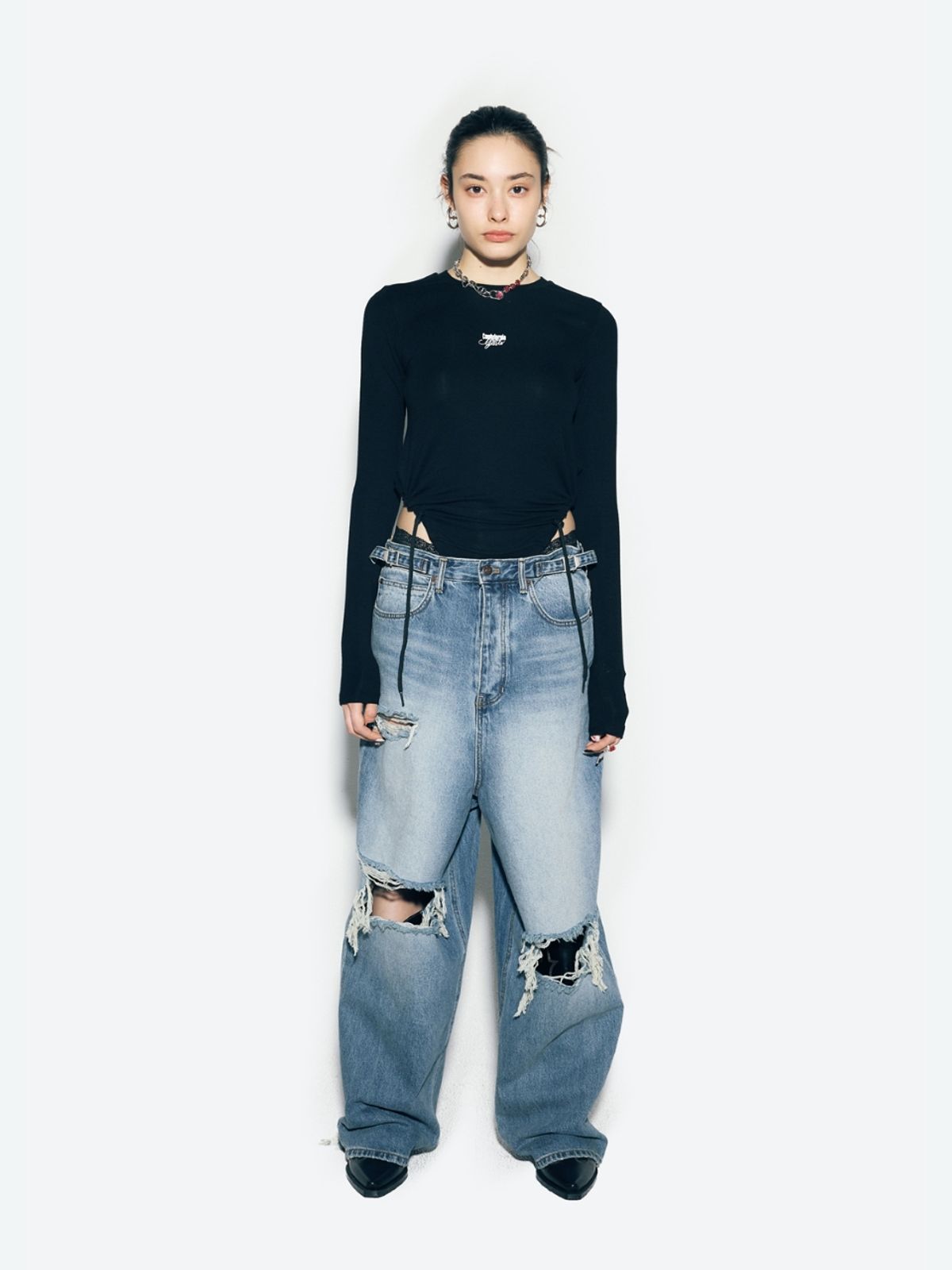 에즈이프 캘리(ASIF CALIE) CANDYFORNIA BODYSUIT BLACK