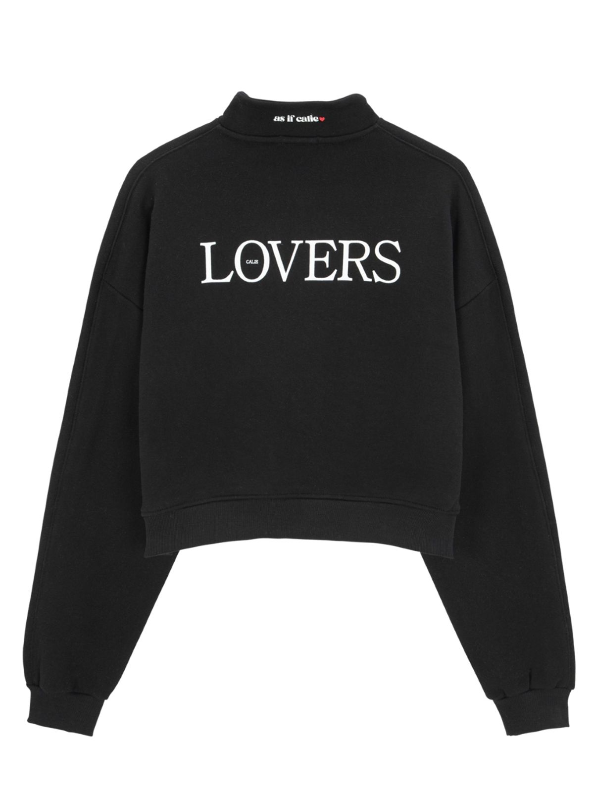 에즈이프 캘리(ASIF CALIE) LOVERS HALF ZIPUP BLACK