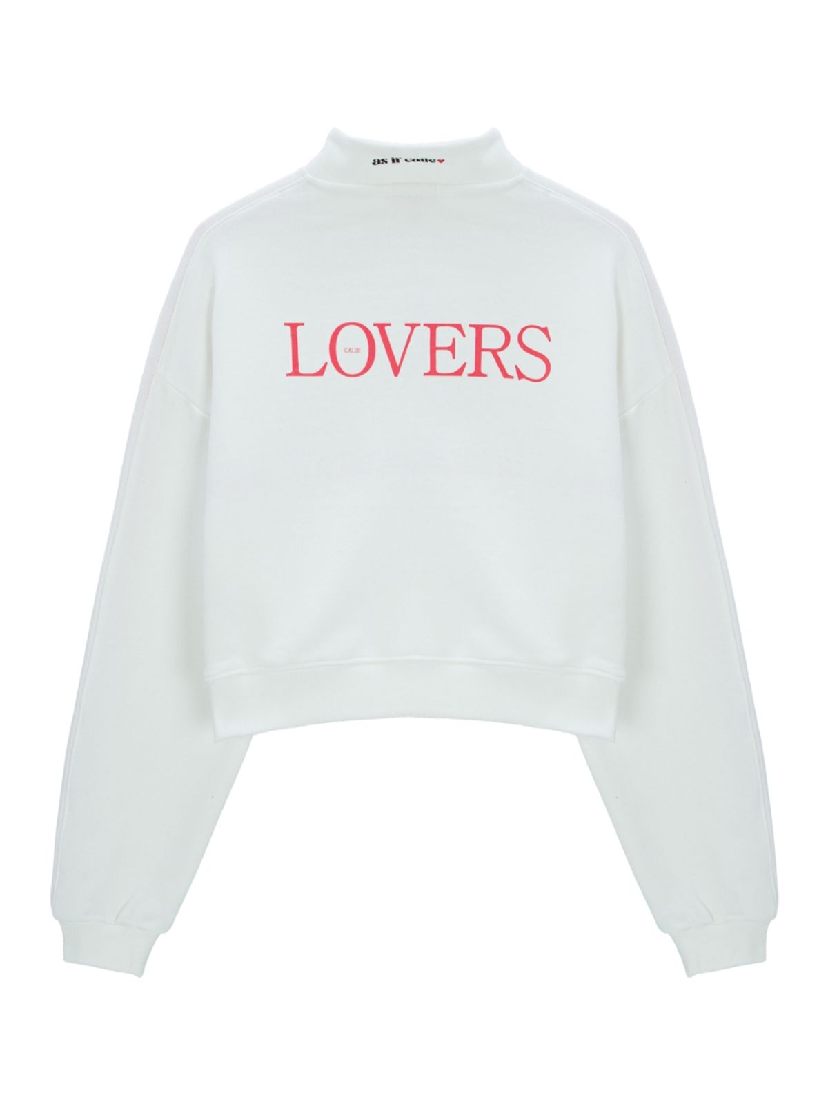 에즈이프 캘리(ASIF CALIE) LOVERS HALF ZIPUP IVORY