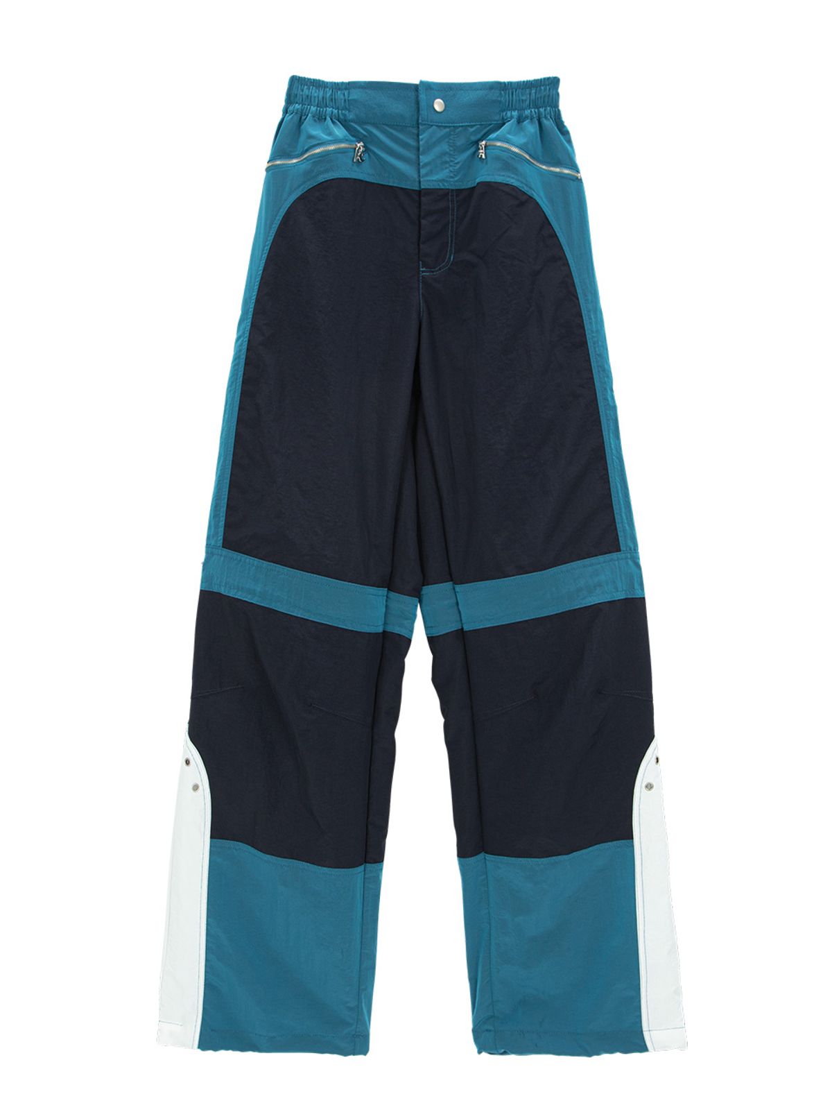 에즈이프 캘리(ASIF CALIE) COLOR BLOCK NYLON TRACK PANTS BLUE