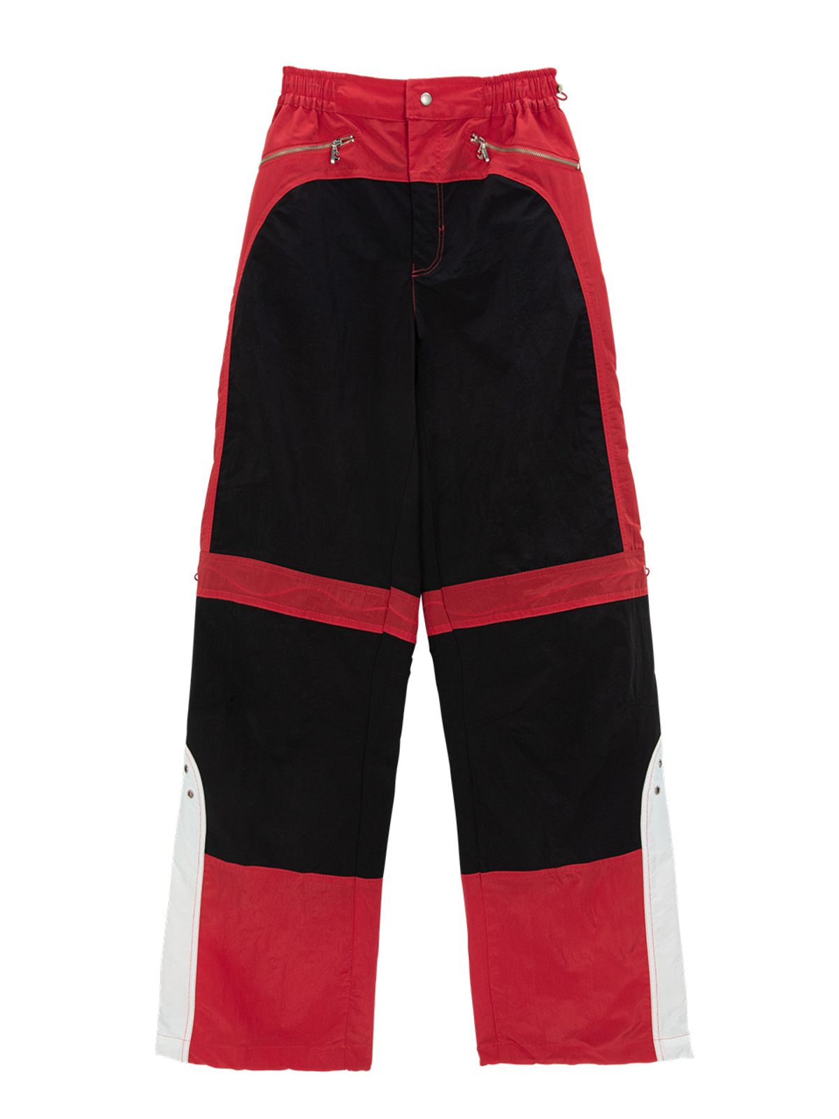 에즈이프 캘리(ASIF CALIE) COLOR BLOCK NYLON TRACK PANTS RED