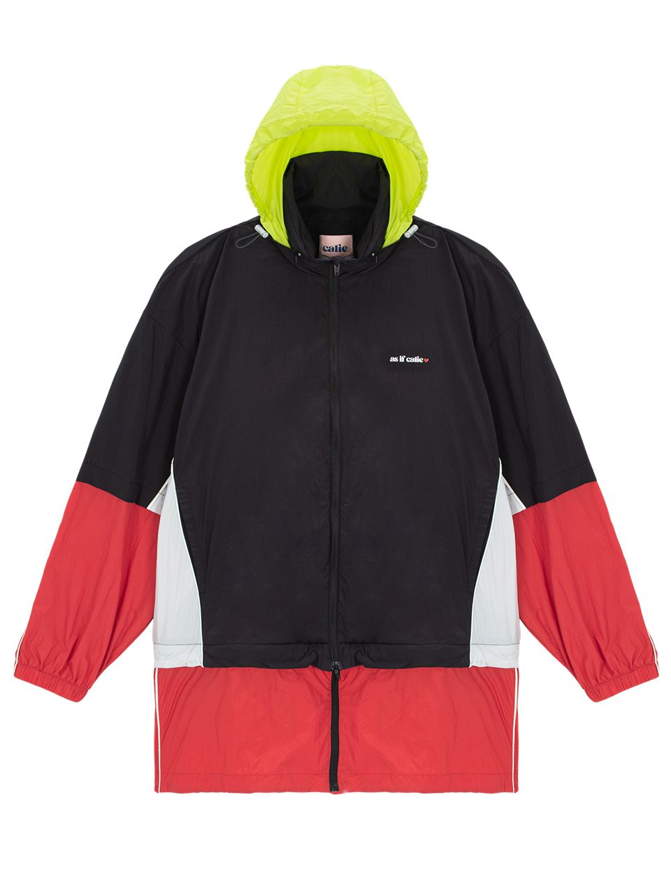 【as if calie】24SS COLOR BLOCK WINDBREAKER MUSINSA | ASIF CALIE COLOR BLOCK WINDBREAKER BLACK/RED