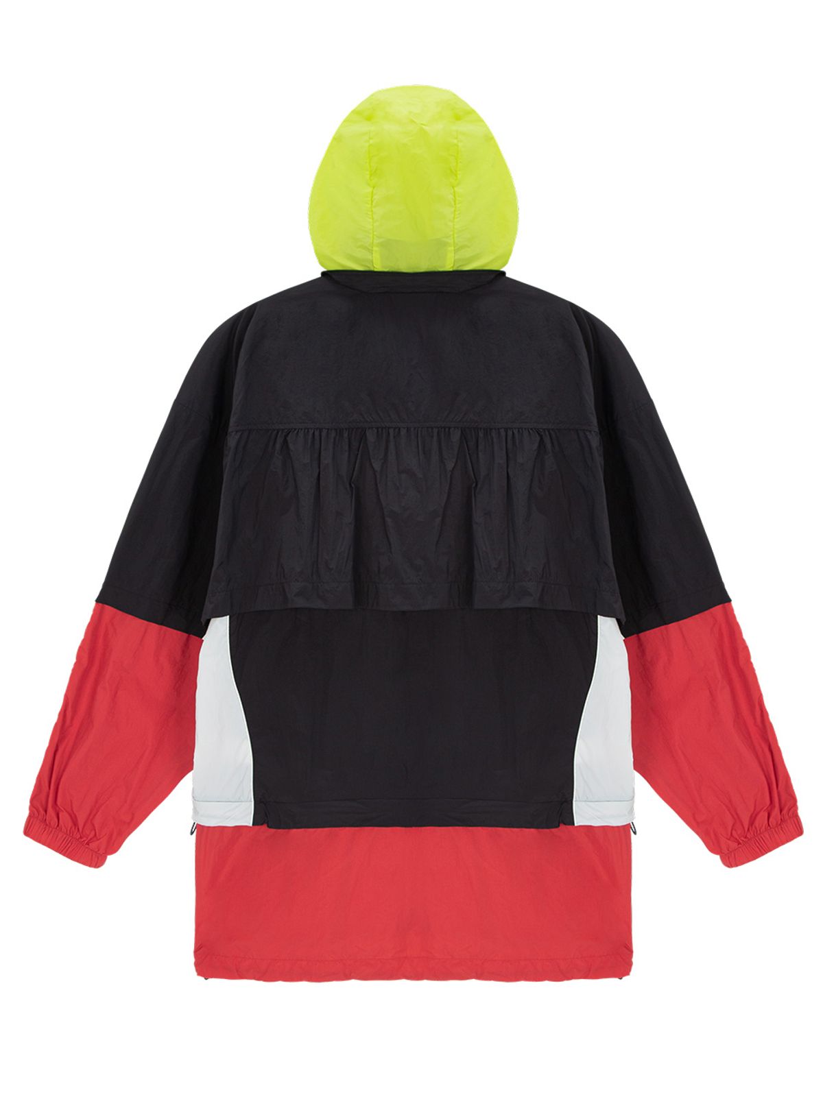 에즈이프 캘리(ASIF CALIE) COLOR BLOCK WINDBREAKER BLACK/RED