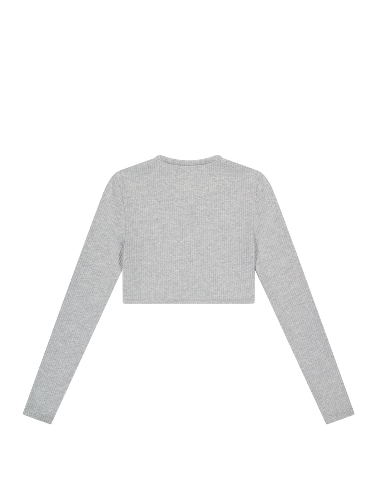 뚜오미오(TUOMIO) HOOK&EYE MINI CARDIGAN [HEATHER GREY]