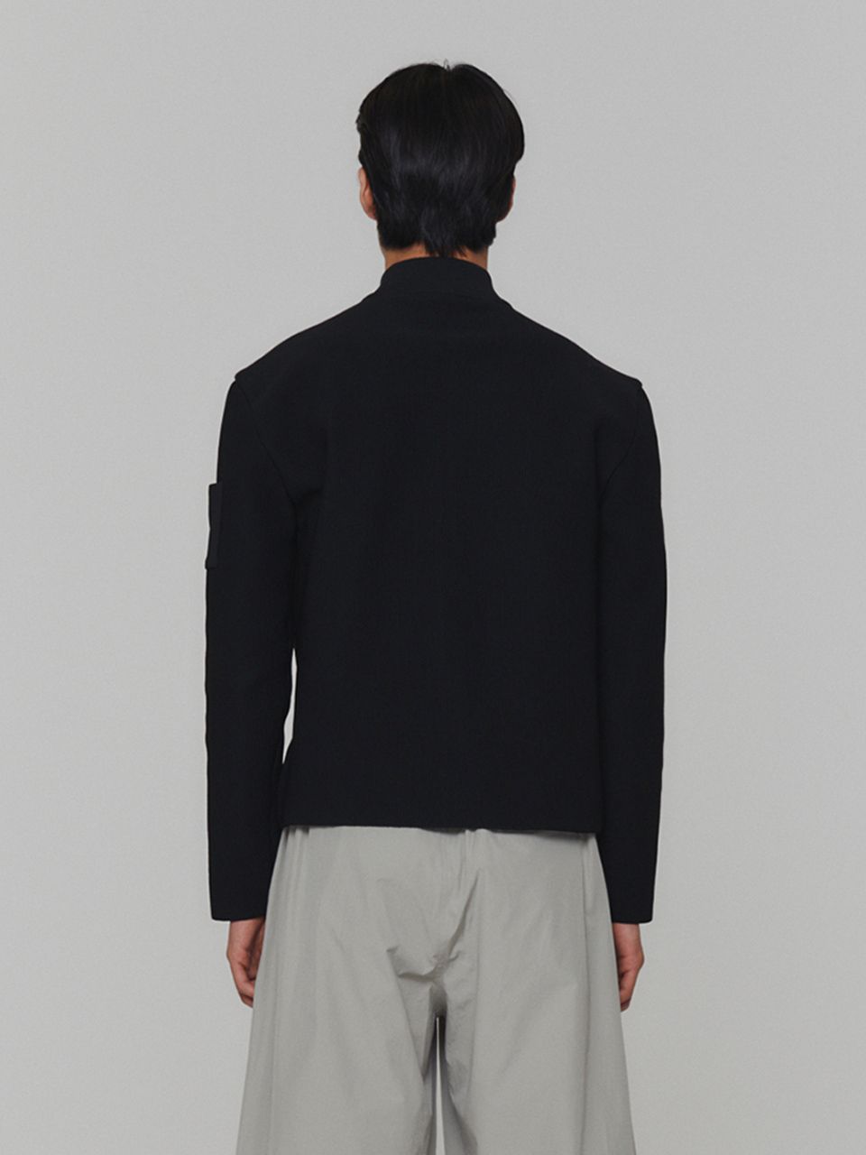 MUSINSA | AMOMENTO MOCK NECK ZIP UP CARDIGAN (2COLORS)