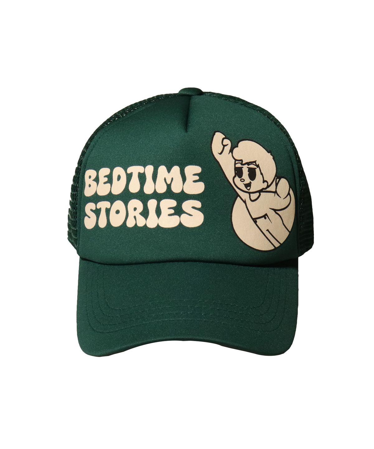 슬리피슬립(SLEEPYSLIP) BEDTIME STORIES GREEN TRUCKER HAT
