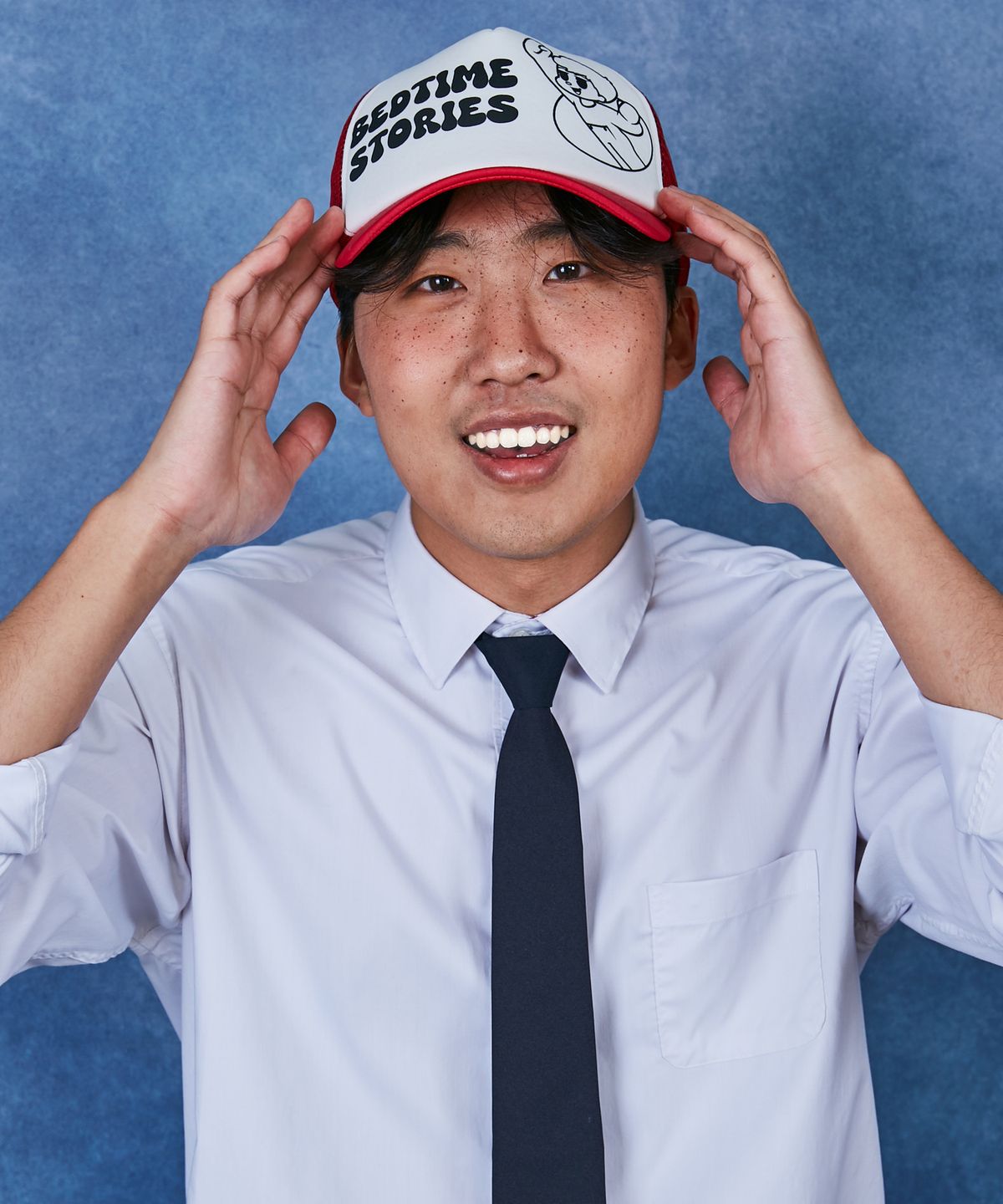 슬리피슬립(SLEEPYSLIP) BEDTIME STORIES RED TRUCKER HAT