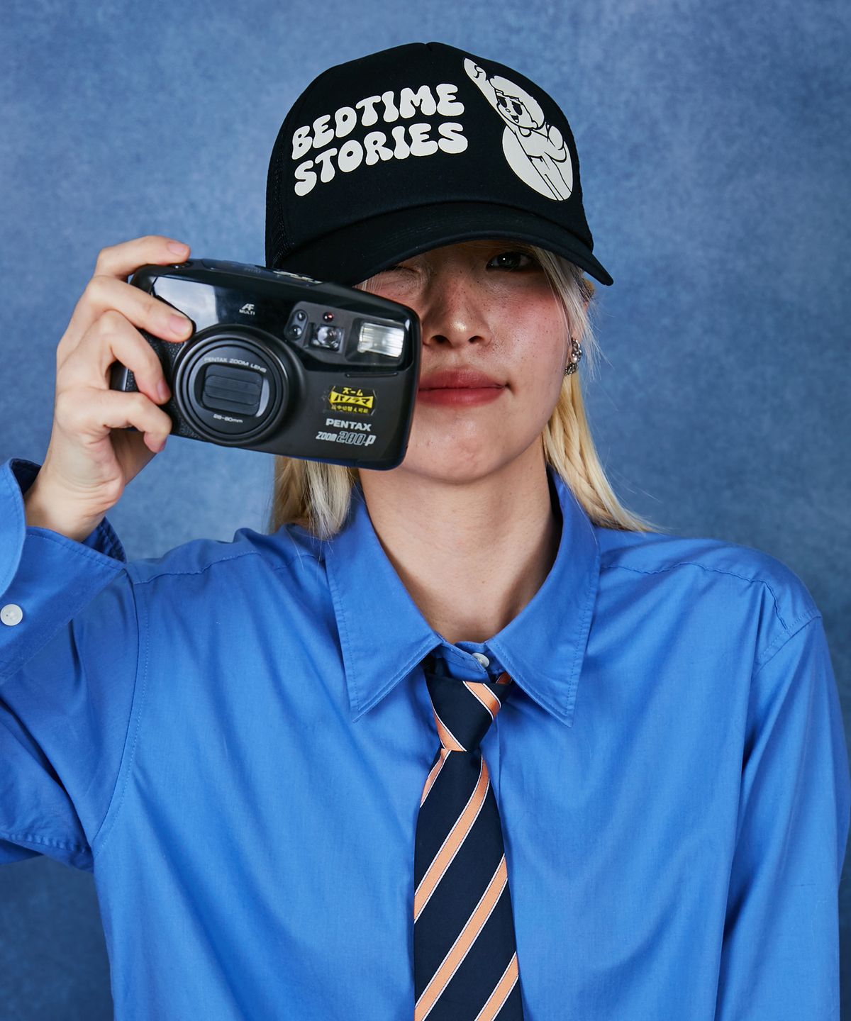 슬리피슬립(SLEEPYSLIP) BEDTIME STORIES BLACK TRUCKER HAT