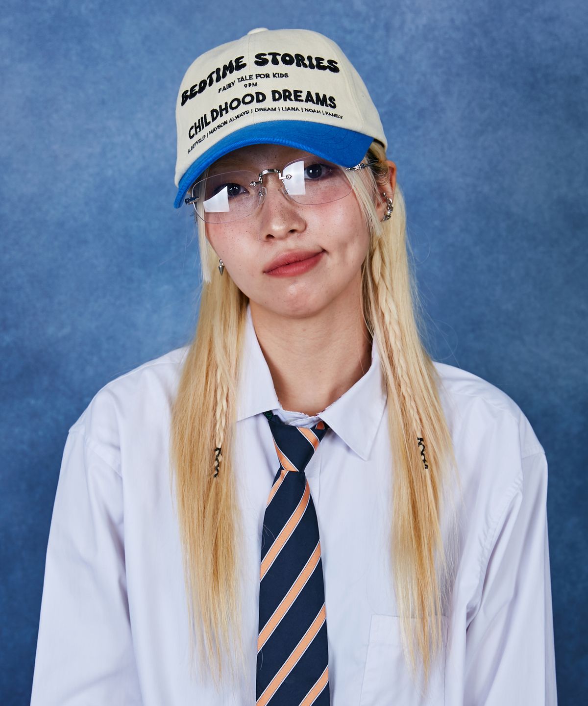 슬리피슬립(SLEEPYSLIP) BEDTIME STORIES IVORY/BLUE BALL CAP