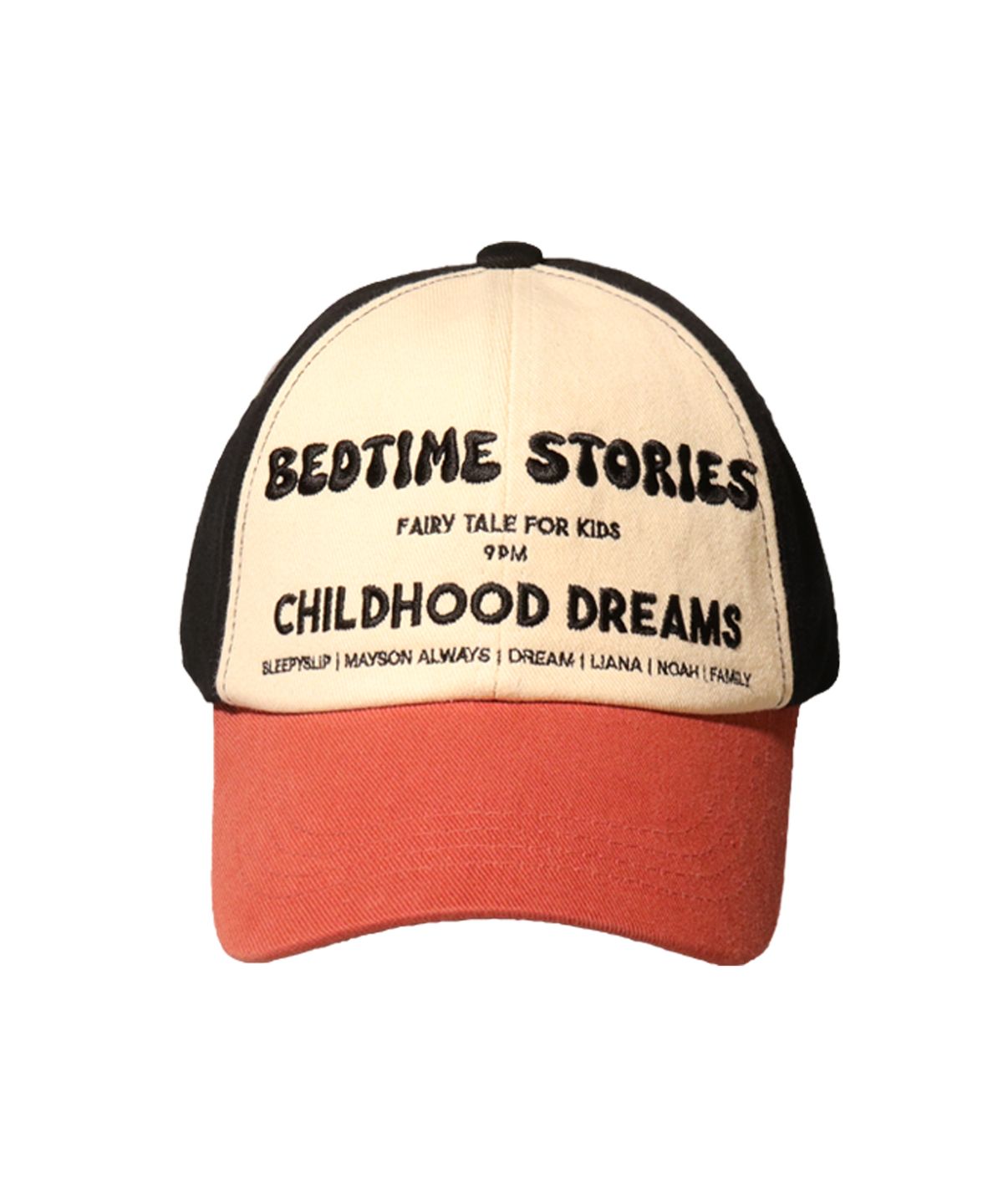슬리피슬립(SLEEPYSLIP) BEDTIME STORIES IVORY/TOMATO BALL CAP