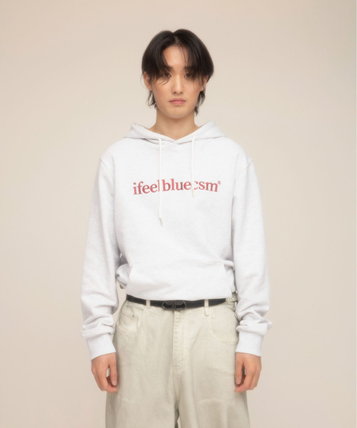 아이필블루씨에스엠(IFEELBLUECSM) Ifeelbluecsm Hoodie Light Grey