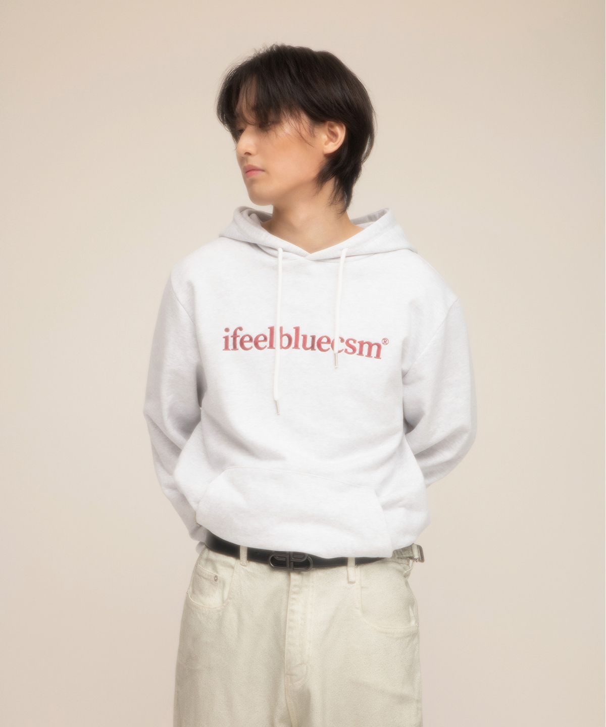 아이필블루씨에스엠(IFEELBLUECSM) Ifeelbluecsm Hoodie Light Grey