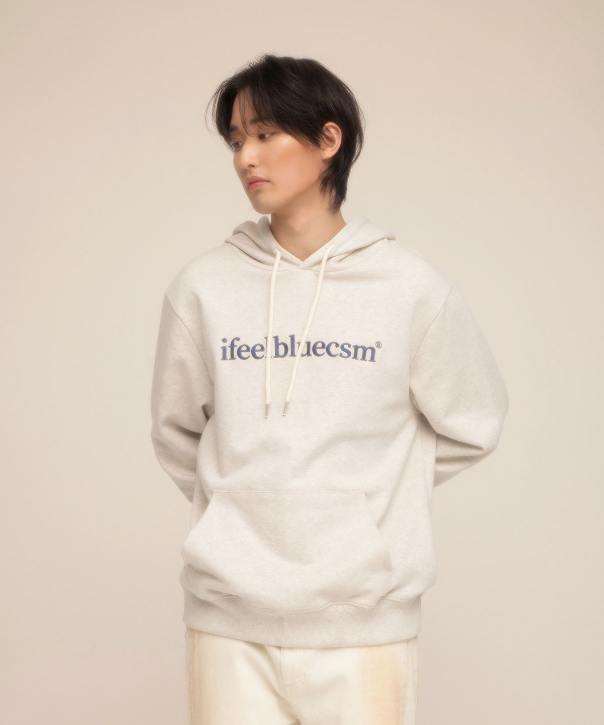 아이필블루씨에스엠(IFEELBLUECSM) Ifeelbluecsm Hoodie Oatmeal