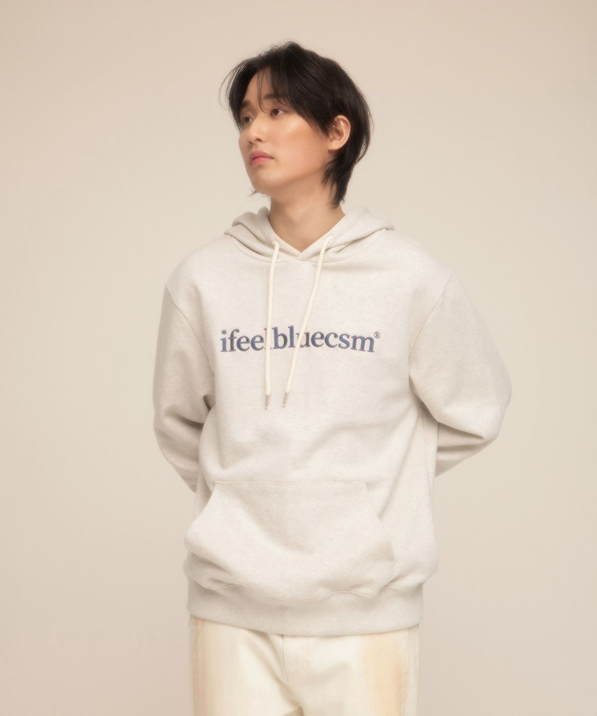 아이필블루씨에스엠(IFEELBLUECSM) Ifeelbluecsm Hoodie Oatmeal